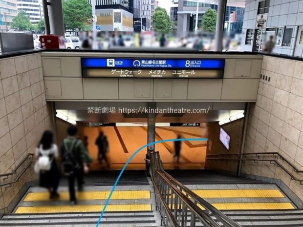 8出入口ゲートウォークメイチカユニモール