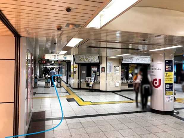 東山線名古屋駅改札口