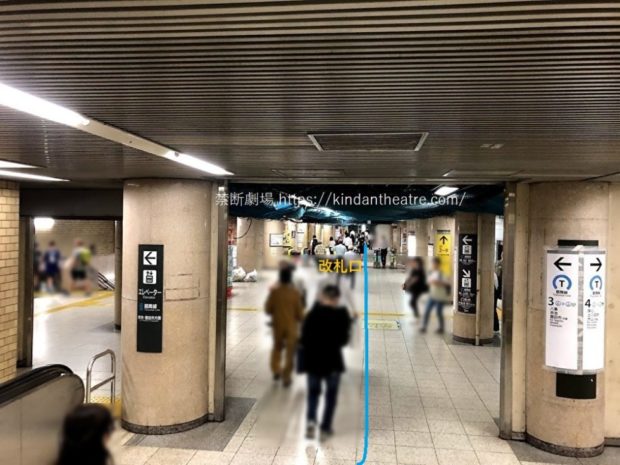 伏見駅中改札口