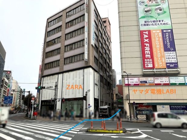 池袋東口ザラとヤマダ電機
