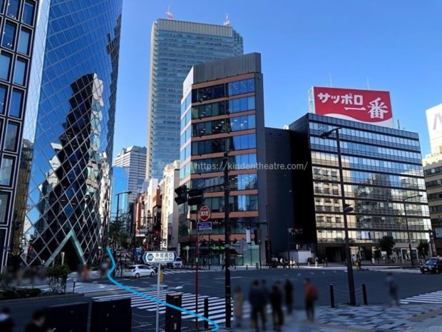 外堀通り山王下交差点