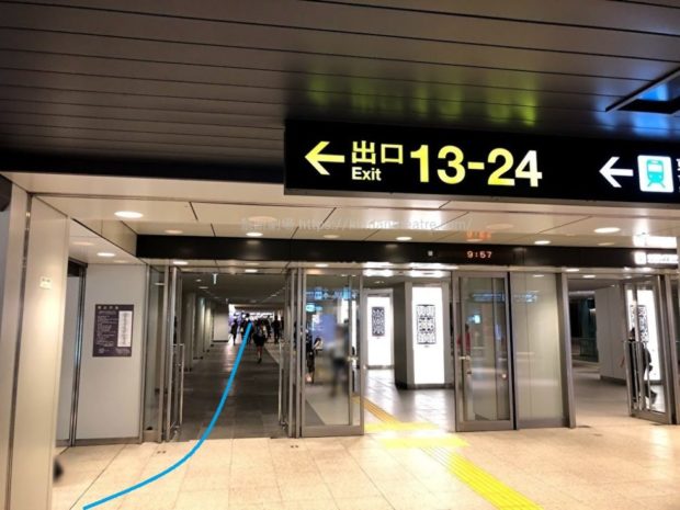 さっぽろ駅から札幌駅前通地下歩行空間へ