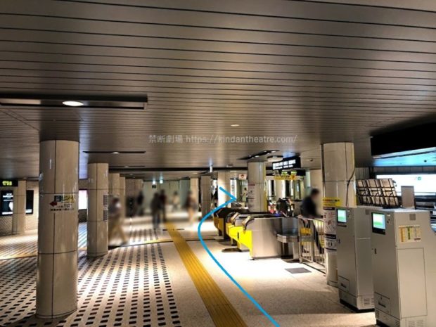 地下鉄さっぽろ駅構内から札幌駅前通地下歩行空間へ