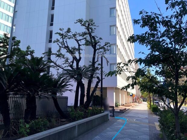 芝工業高校から四季劇場へ向かう路地