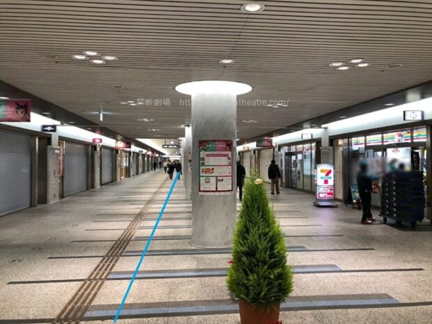 クリスタ長堀 フィッシュ広場付近 セブン-イレブン