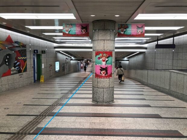 クリスタ長堀 メトロ広場 動く歩道付近