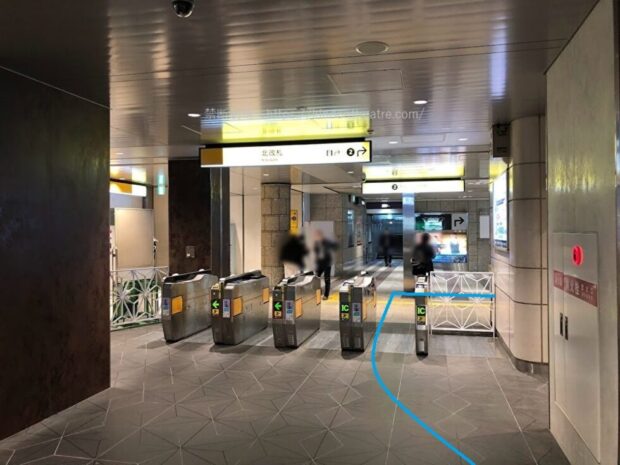 心斎橋駅北改札口2号出口方面