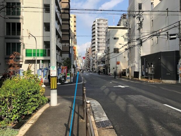 四ツ橋駅からオリックス劇場までの道のり説明ファミリーマート付近