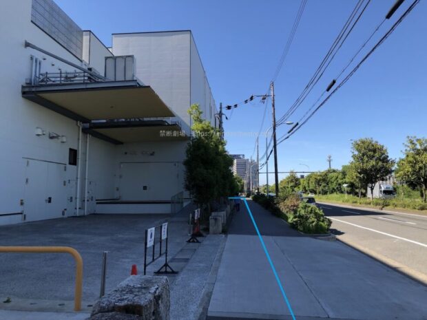 玉造筋 COOL JAPAN PARK OSAKA TTホール 搬入口