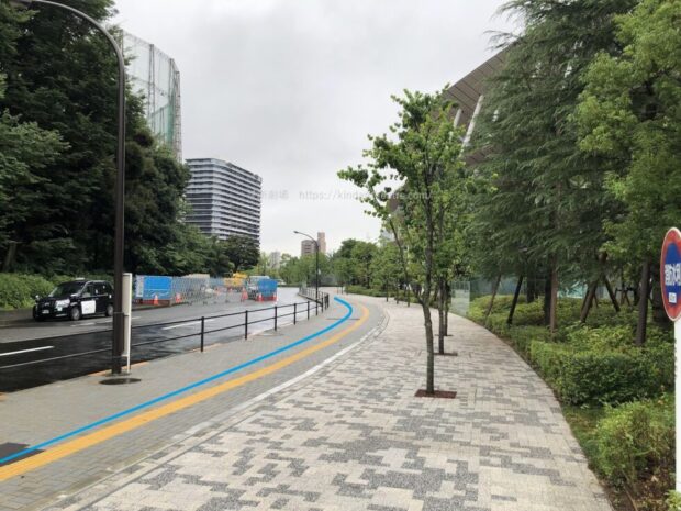国立競技場　外周　歩道