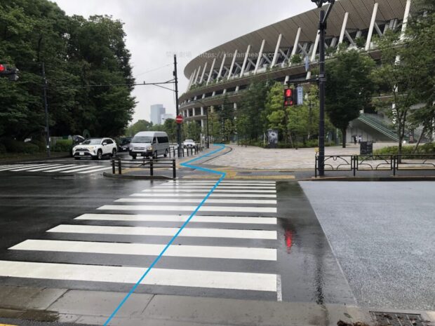 四谷角筈線　国立競技場