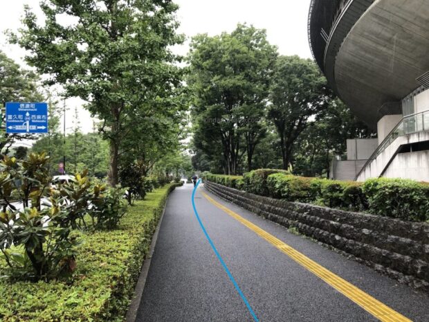 東京体育館　歩道