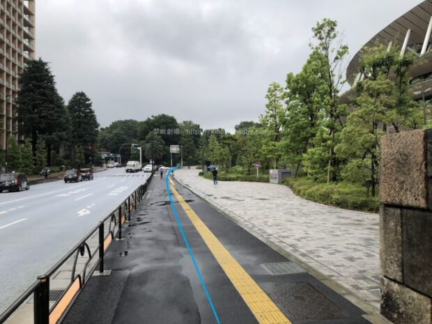 国立競技場駅付近　四谷角筈線