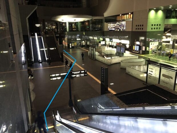 JR京都駅　1階コンコース　中央口付近