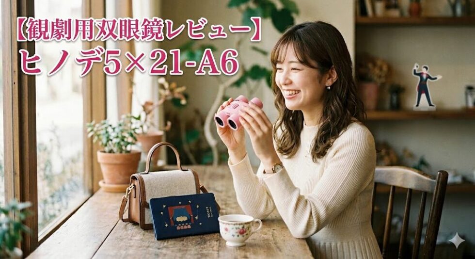 【観劇用双眼鏡レビュー】ヒノデ5×21-A6