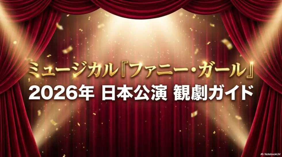 ミュージカル「ファニー・ガール」2026年日本公演観劇ガイドのタイトル画像。