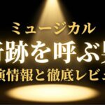 ミュージカル『奇跡を呼ぶ男』公演情報と徹底レビューと書かれたタイトルスライド