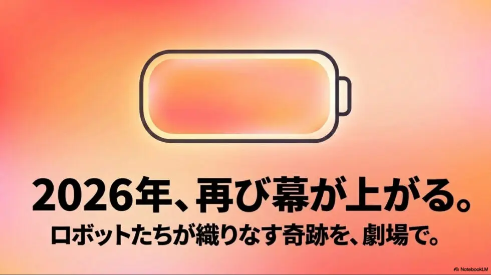 2026年、再び幕が上がる。ロボットたちが織りなす奇跡を劇場で