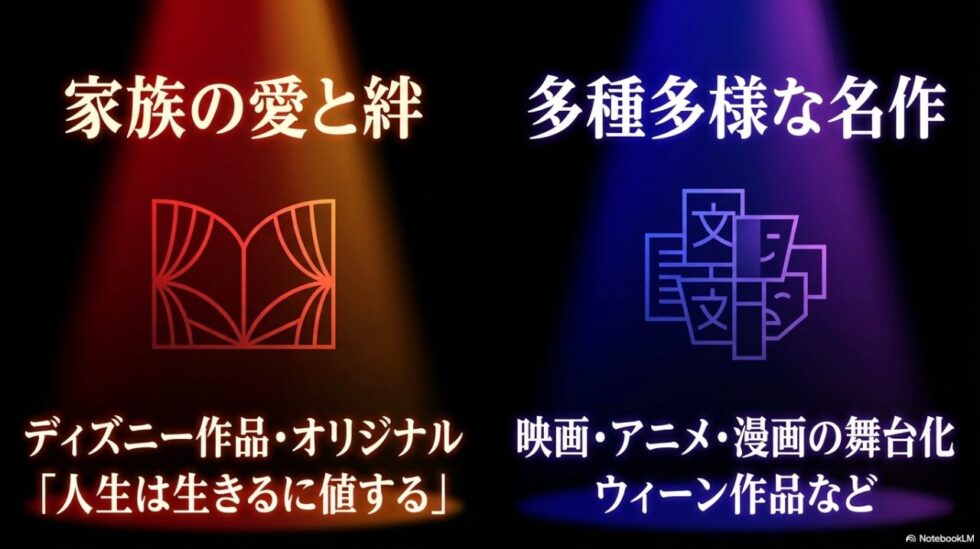 劇団四季と東宝の上演演目や作品傾向の違い