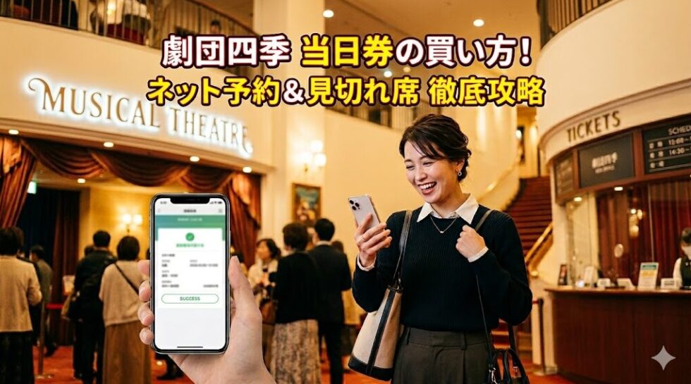 劇団四季の当日券の買い方！ネット予約と見切れ席の徹底攻略のアイキャッチ画像