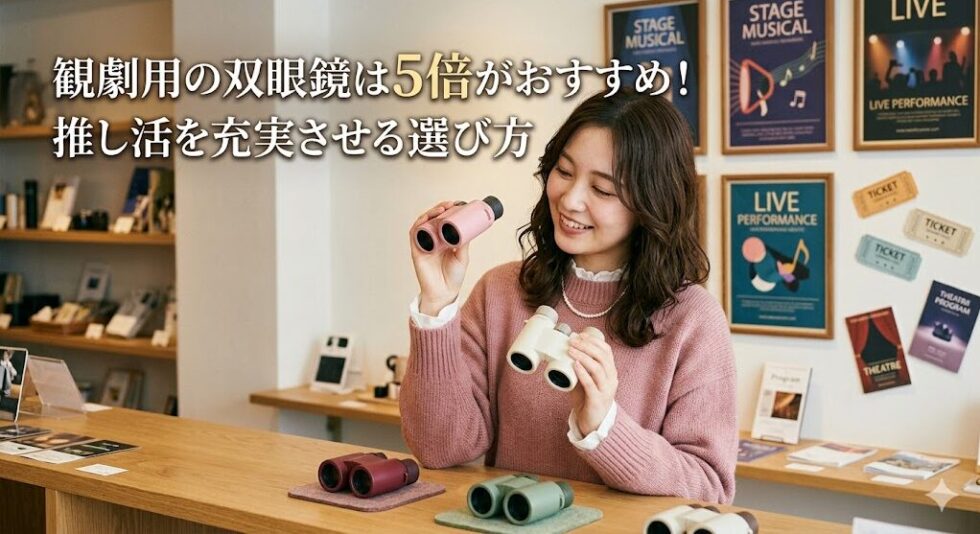 観劇用の双眼鏡は5倍がおすすめ！推し活を充実させる選び方