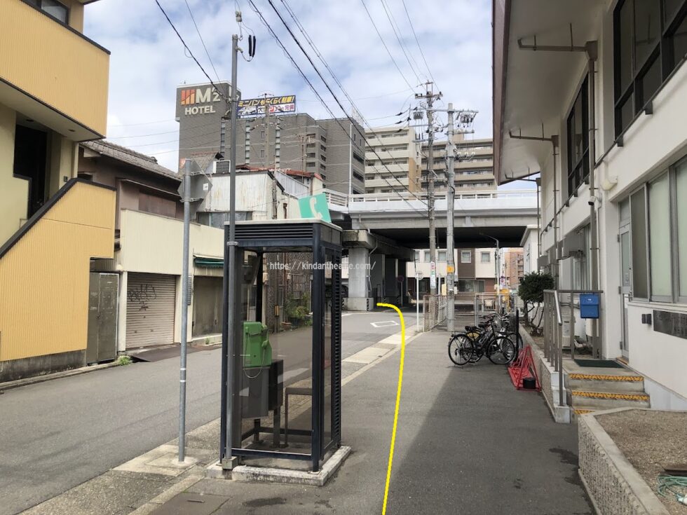 JR熱田駅からMTG名古屋四季劇場への行き方説明写真6（熱田横、熱田陸橋が見える場所）