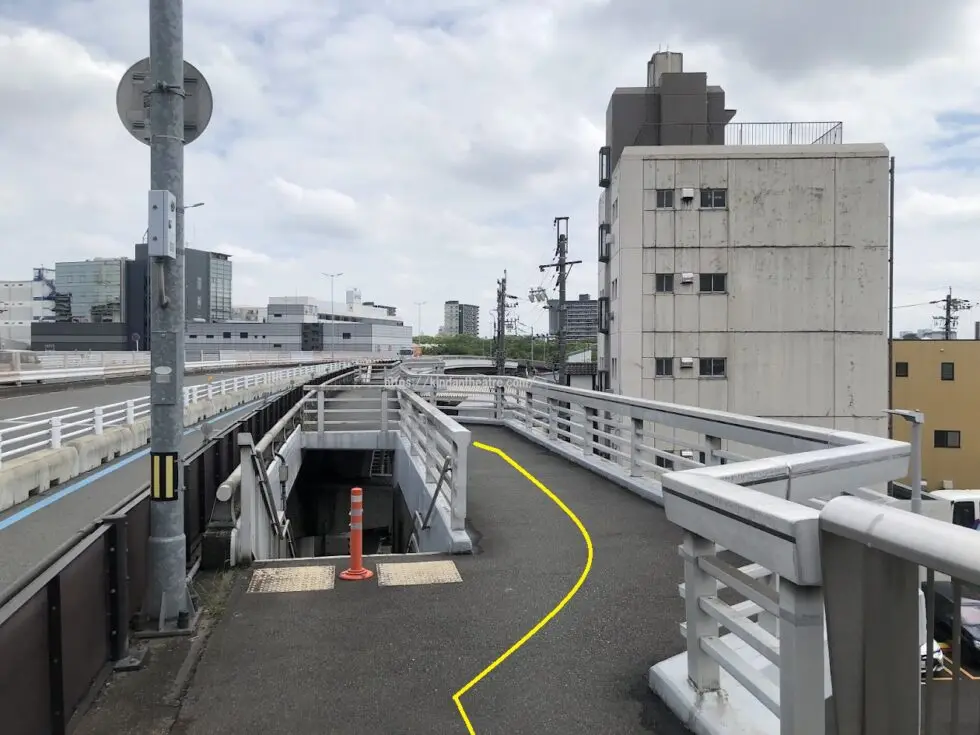地下鉄熱田神宮西駅からMTG名古屋四季劇場への行き方説明写真13（熱田陸橋）