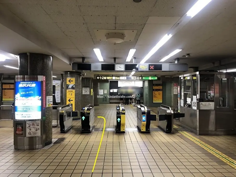 地下鉄熱田神宮西駅からMTG名古屋四季劇場への行き方説明写真3（駅改札）