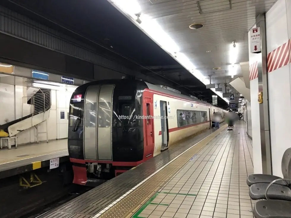MTG名古屋四季劇場へ行くために新幹線名古屋駅から名鉄名古屋駅へ向かう道案内11（名鉄特急電車）